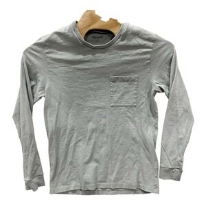 Madewell Men's M Long Sleeve Pocket T-Shirt Gray 100% Organic Cotton Tee
